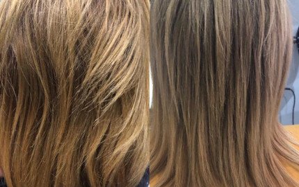 Imelda's Before and After Kerastase Blonde Absolu